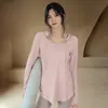 Ropa de Yoga para Mujer, Nuevas Camisetas Deportivas de Baile para Otoño e Invierno, Ropa de Secado Rápido, Ropa de Entrenamiento de Manga Larga para Pilates, Ropa de Fitness