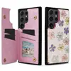 Funda con Doble Botón Estampada Adecuada para Samsung S26Ultra, Funda para Teléfono Pintada con Ranura para Tarjeta S25Edge/S24 Fe/S23