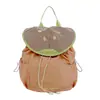 Mochila con cordón de bloques de color inspirada en la dopamina de verano, con un vibrante diseño de frutas, perfecta para estudiantes y salidas con estilo