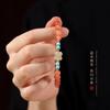 Pulsera de Ágata Roja del Sur Helada Flotante de Círculo Único de Jade Hetian Chino Nuevo y Tilian Pulsera Cálida y Dulce para Mujer Venta al por Mayor