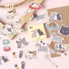 Pegatinas Poema de Azúcar Diario de Gato Journal Japonés Decoración de Álbum Pegatinas de Sellado Pegatinas DIY 45 Piezas Pegatinas de Gato