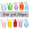 Venta Caliente Transfronteriza Amazon Jarrón Pequeño Adornos de Decoración de Escritorio Set de Botellas Pequeñas de Vidrio Transparente de Gama Alta Venta al por Mayor