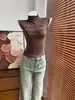 Chaleco de estilo europeo y americano inspirado en Napoleón para mujer, nueva colección de otoño, top corto de manga corta de moda, versátil y elegante