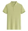 Playeras tipo polo de verano, Camisetas personalizadas, Ropa de trabajo de algodón de fibra larga, Logo bordado, Ropa de trabajo corporativa de manga corta con solapa, Hecho a medida
