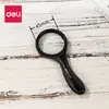 Lupa Deli 9094, preta, alta definição, alta potência, para idosos, cabo de plástico, tamanho grande, para presbiopia