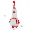 Muñeco sin rostro nuevo transfronterizo con luz, Adorno de muñeco de peluche del enano Rudolph Regalo, Decoración navideña luminosa