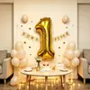 Globo rosa de 32 pulgadas con el número 1 para fiesta de primer cumpleaños, accesorios para fotos, venta al por mayor desde el fabricante