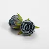 F Flores de Seda con Borde Desgastado Estilo Vintage, Capullos de Rosa, Flores Artificiales, Materiales Hechos a Mano para Bricolaje, Decoración de Caja de Regalo, Arreglo de Boda