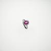Anillo Ajustable de Topacio Rosa Incrustado con Plata 925, Sencillo y de Moda, Estilo Popular con Diamantes, Nueva Joyería