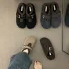 Zapatos de Algodón Birkenstock para Mujer Estilo Bosque con Aumento de Altura, Cobertura Total, Felpa, Forro Polar, Zapatos Peludos para Otoño/Invierno 2026, Mocasines, Zapatos de Algodón Wanwan