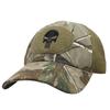 Boné de Beisebol Militar Camuflado Outdoor para Fãs Militares Forças Especiais Tático Camuflado Chapéu Caveira Aba Protetora Velcro