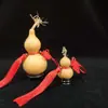 Colgante de calabaza retorcida a mano, Monedas de los Cinco Emperadores, calabaza con diseño grabado, simbolizando paz y buena fortuna, decoración del hogar, pequeño adorno de calabaza, artículo decorativo