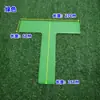 Pegatinas de Posicionamiento Cuadradas Marcadores de Cancha de Fútbol Baloncesto Tenis Marcadores en Forma de L Pegatinas de Piso Línea Punto de Referencia en Ángulo Recto
