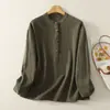 Toma real de atuendo Zen hecho de algodón y lino con cierres de botón, ropa simple budista Zen estilo chino para mujer, nuevo atuendo de rendimiento Tai Chi estilo chino