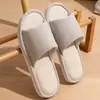 Pantuflas de Interior y Exterior para las Cuatro Estaciones Universales Antideslizantes para Mujer de Tela Pantuflas Antideslizantes para Mujer Lino para el Hogar Algodón y Lino