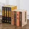 Enfeites de Livro Luxo Leve Decorações Criativas Comercial Novo Estilo Chinês Decoração de Sala de Estar Caixa de Livro Vazia Livros