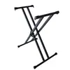 Suporte de Piano Duplo Tubo Atacado, Suporte Universal para Piano Eletrônico, Suporte Dobrável para Piano Elétrico Multi-Posição com Parada de Piano, Suporte para Guzheng