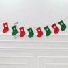 Decorações de Natal Atacado Bandeiras de Não Tecido Layout de Cena de Vitrine de Shopping Center Bandeiras Penduradas de Flor de Feltro Feitas Sob Medida