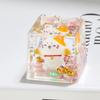 Gato de la suerte lindo botella de arena movediza con aceite decoración de escritorio llavero acrílico colgante de bolsa regalo pequeño venta al por mayor