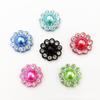 Color flor taladro accesorios para el cabello hechos a mano colgante accesorios DIY venta directa de fábrica de accesorios de hebilla de taladro de girasol transfronterizo