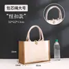 Bolsa de Lino Spot Logo Personalizado DIY Bolsa de Lino y Yute Hecha a Medida Sin Estampar Mismo Estilo Bolsa de Lino Publicitaria