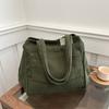 Bolsa de grande capacidade feminina, nova moda primavera e verão 2025, bolsa de ombro casual, bolsa tote para combinar, bolsa de classe
