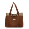 Bolso de lona para mujer, estilo coreano, con costuras, de gran capacidad, informal, moderno, para estudiantes universitarios, verano 2024