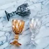 Copo de Vidro Popular Transfronteiriço Estilo Retro Ins com Relevo de Diamante e Design de Alta Estética para Bebidas e Sucos, Copo Alto para Água