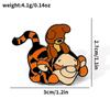 Insignias de Metal de Personajes de Dibujos Animados de Cine y Televisión Europeos y Americanos Winnie the Pooh y Tigger Broche de Aleación Puerquito Pijer Pin