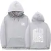 Sudadera con Capucha Estampada Natanael Cano Amor Tumbado de Talla Europea Transfronteriza con Dobladillo Acanalado Suelto