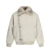 Nova Moda de Rua Inverno 2025 Masculino Roupas Acolchoadas de Algodão Tratamento Anti-Amasso Cardigã Jovem Popular Jaqueta Acolchoada de Algodão com Gola de Pelo 06