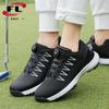 Novos Sapatos de Golfe Atividade Sapatos de Jogo Solado com Travas Sapatos Esportivos Cadarço com Botão Automático Casal Homens e Mulheres
