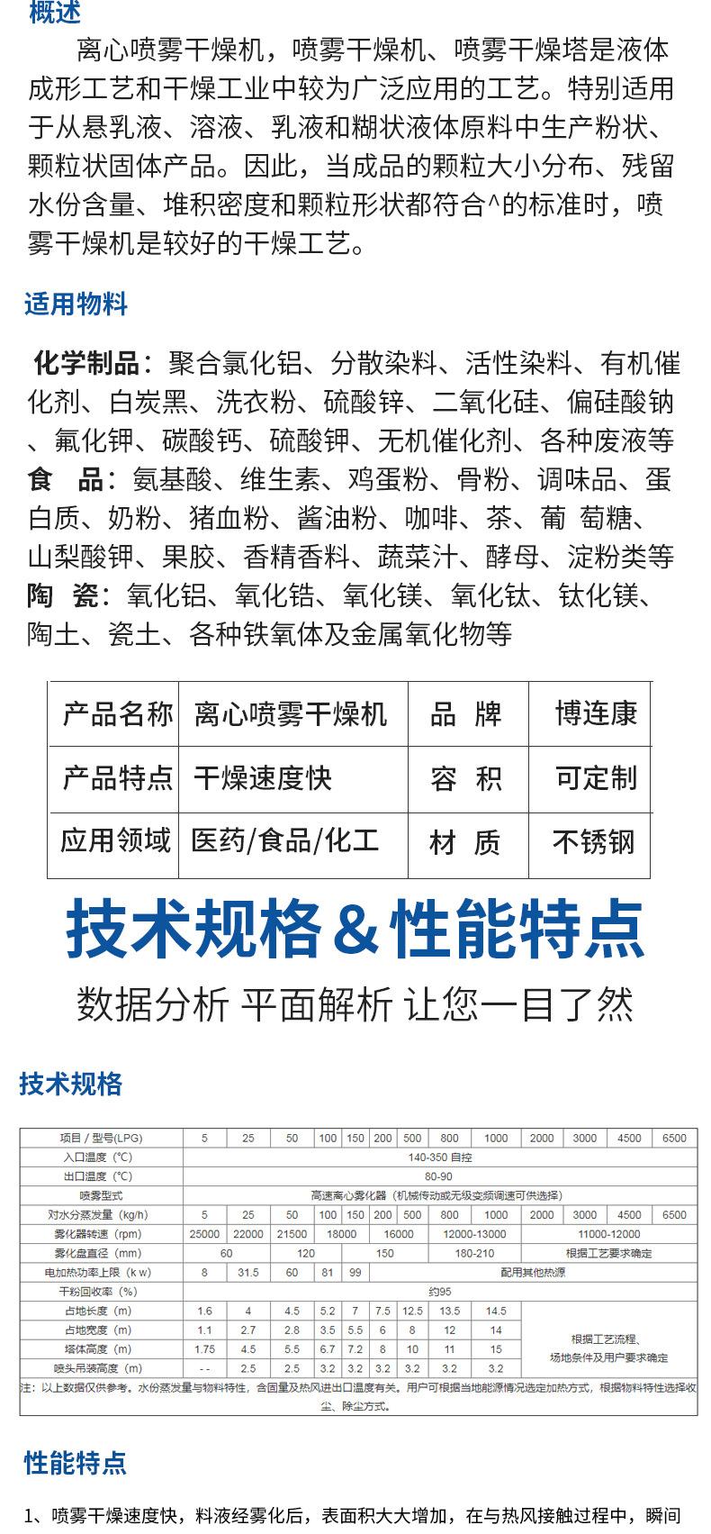 离心喷雾干燥机