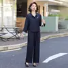 Conjunto Casual de Dos Piezas de Moda Otoño/Invierno 2026 para Mamás, Tallas Grandes, Estilo Nuevo, Rejuvenecedor, Manga Larga, Corte Ajustado, Atuendo Versátil