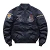 Chaqueta de aviación MA1 para primavera y otoño, chaqueta de vuelo de la Fuerza Aérea para hombre, chaqueta cruzada para hombre, mono, cuello de béisbol, top