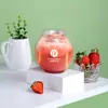Lata de plástico de fácil abertura PET com tampa garrafa de bebida selada chá de leite café água com gás bebida mousse de chá de leite garrafa plástica