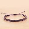 Pulsera de Estilo Bohemio con Patrón de Corte Español para Mujer, Joyería Hecha a Mano con Cintas Tejidas de Estilo Étnico Nepalí