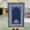 Alfombra para el Hogar Estilo Étnico, Fácil de Cuidar, Felpudo de Cristal Terciopelo Estampado, Alfombrilla de Rodillas para Rezar con Borlas Doble Cara, Muebles para el Hogar al por Mayor