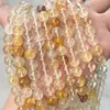 Contas de Resina Amarelo Gelo Natural para Acessórios de Joias DIY, Produtos Semi-Acabados no Atacado