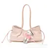 Bolso de hombro casual de moda vintage con estampado de leopardo simple para otoño/invierno nuevo 2026, bolso baguette de axila moderno y elegante