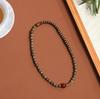 Pulsera de madera sombría Jinsinan de doble círculo, madera sombría con espaciador de latón, ágata roja, pulsera de estilo chino nuevo