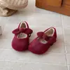 Zapatos de niña zapatos de pelo estilo princesa algodón con felpa zapatos de algodón de doble capa para niña lazo otoño/invierno 2026