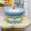 Cubo de la Fortuna para Sala de Estar, Cuenco del Tesoro, Cesta de Almacenamiento de Ropa para Dormitorio Tejida con Cuerda de Algodón, Cesta Redonda para Almacenamiento de Juguetes, Almacenamiento Decorativo
