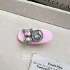 Clip de Pato Oval Lindo Oso Colorido Coreano Diseño de Nicho Clip Lateral de Letra Clip para Flequillo Accesorios para el Cabello Venta al por Mayor