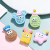 Galletas con Expresión de Ojos Lindos Bolsa de Materiales DIY Accesorios para el Cabello Hechos a Mano Gel de Crema Funda para Teléfono Accesorios de Resina