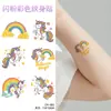 Pegatinas de Tatuaje Coloridas Serie de Dibujos Animados con Purpurina para Niños, Hombres y Mujeres, Cara, Brazos, Pegatinas Impermeables para la Piel de Larga Duración