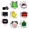 Clip para bolígrafo de goma blanda de PVC, dibujos animados, DIY, personalizado, accesorios de animales pequeños, bolígrafo de bola desmontable, clip para bolígrafo de gel, hebilla decorativa