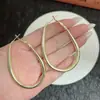 Brincos Europeus e Americanos de Indústria Pesada Oval Geométrico Gota de Óleo Vermelho Ankora Moda Retrô Luxo Acessível Brincos Atmosféricos Exagerados para Mulheres