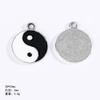 Estilo antigo chinês preto e branco yin e yang Yiwu Acessórios Taiji fofoca brincos pulseira pingente de jóias diy material atacado