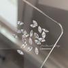 Diamante de Zircônia Solto 5A Cristal Borboleta Nail Art Diamante Acessórios Celebridade da Internet Brilhante Transparente Diamante em Forma de Marquise Gota de Água Diamante de Fundo Plano